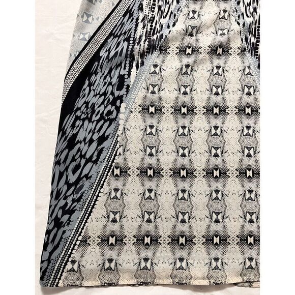 Cabi 253 Mixed Print Blue Sleeveless Tunic Tank Top S Lightweight - Picture 9 of 13